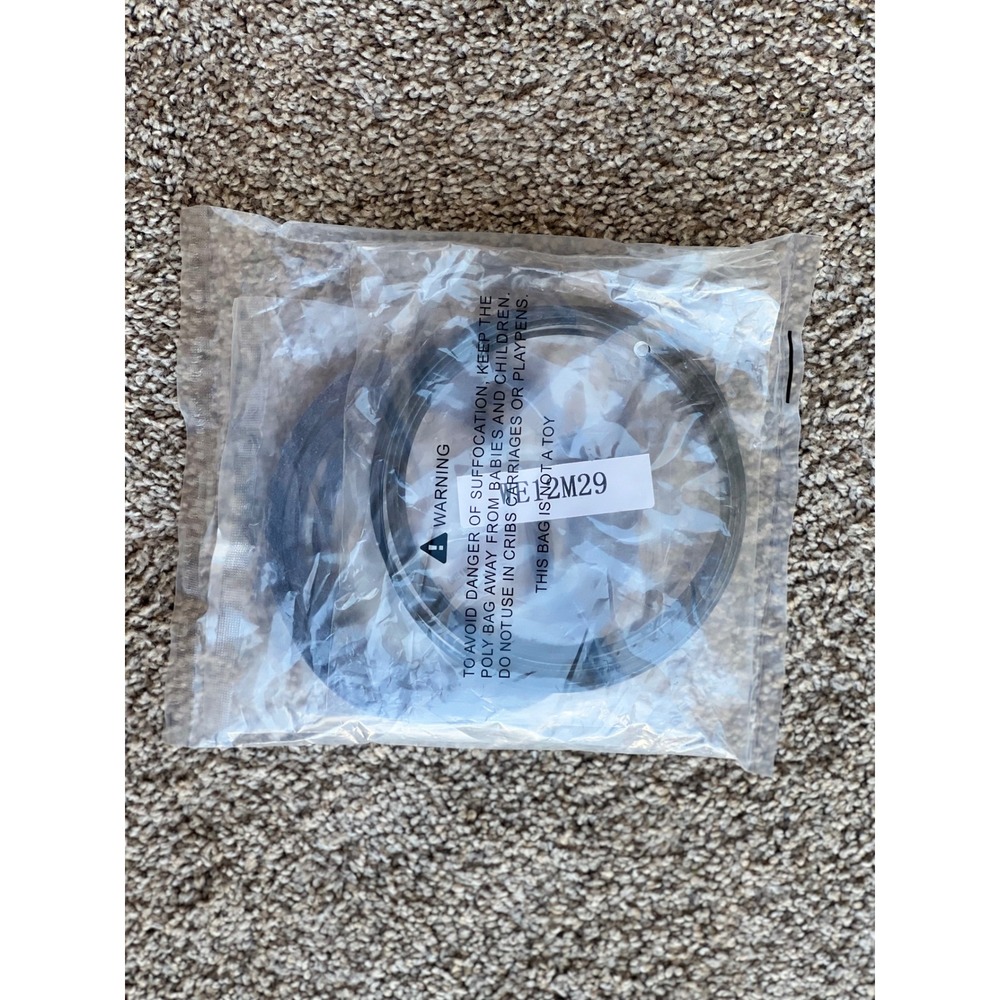GE Dryer Repair Kit WE12M29 Drive Belt and WE1M1067 Drum Slides White Black